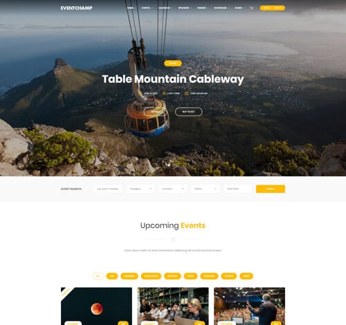 Home - Multiple v1 - Events theme for events theme