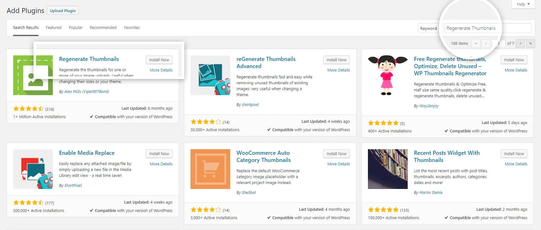 Regenerate thumbnails deals