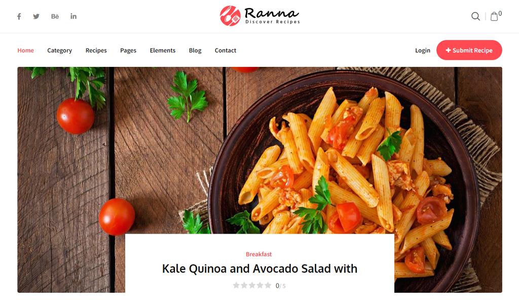 Ranna - WordPress Recipe Theme