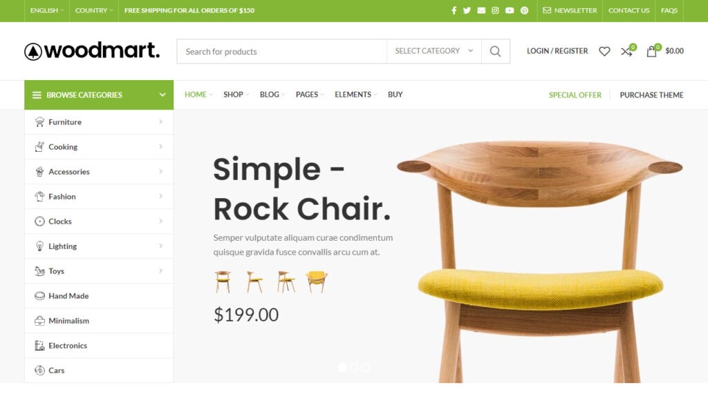 WoodMart - Website Theme