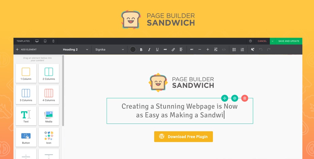 Page Builder Sandwich