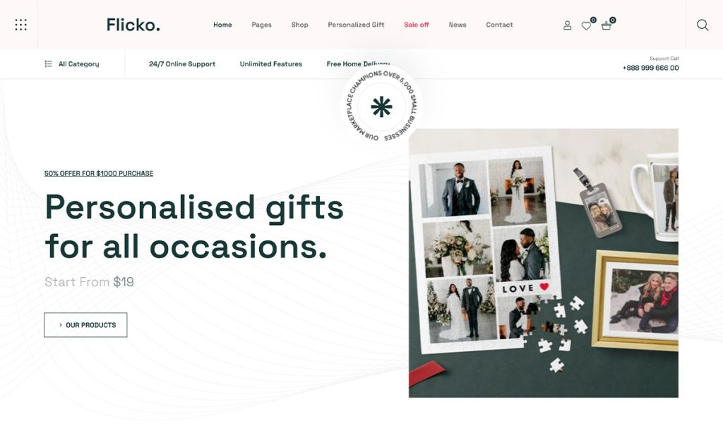 Flicko Gift Shop Woocommerce Themes