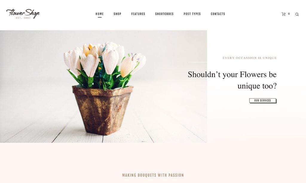 Flower Shop Gift Shop Woocommerce Themes