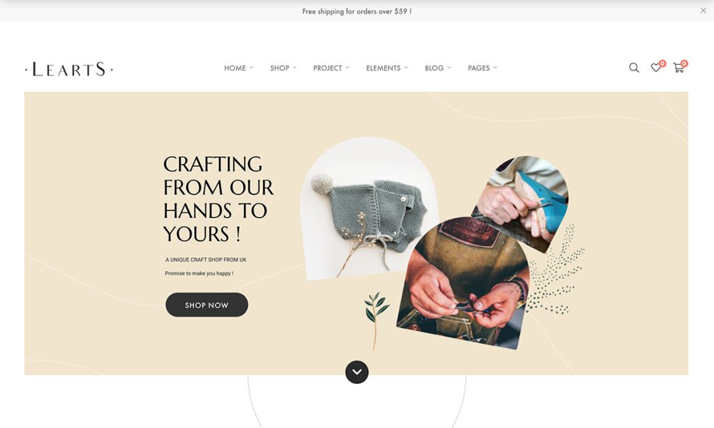 Learts Gift Shop Woocommerce Themes