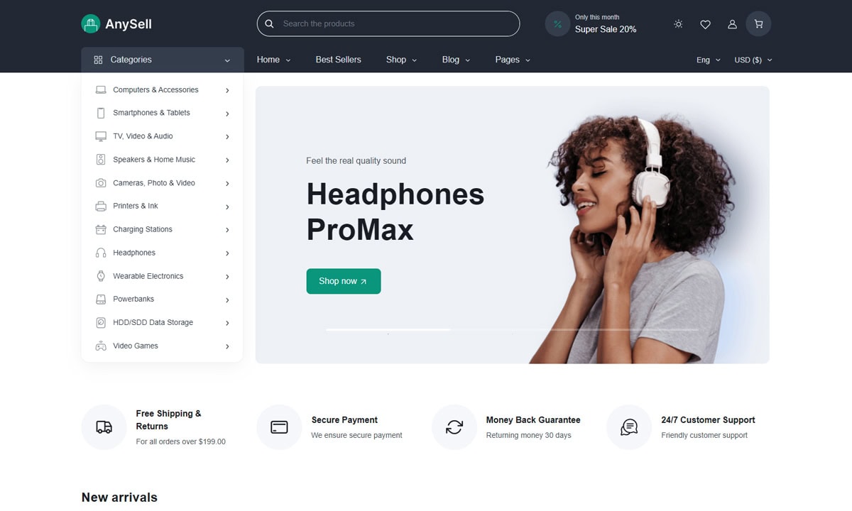 AnySell Flower Shop WooCommerce Themes