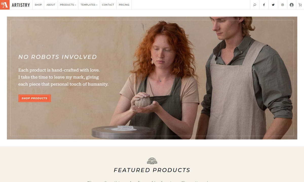 Artisty Flower Shop WooCommerce Themes