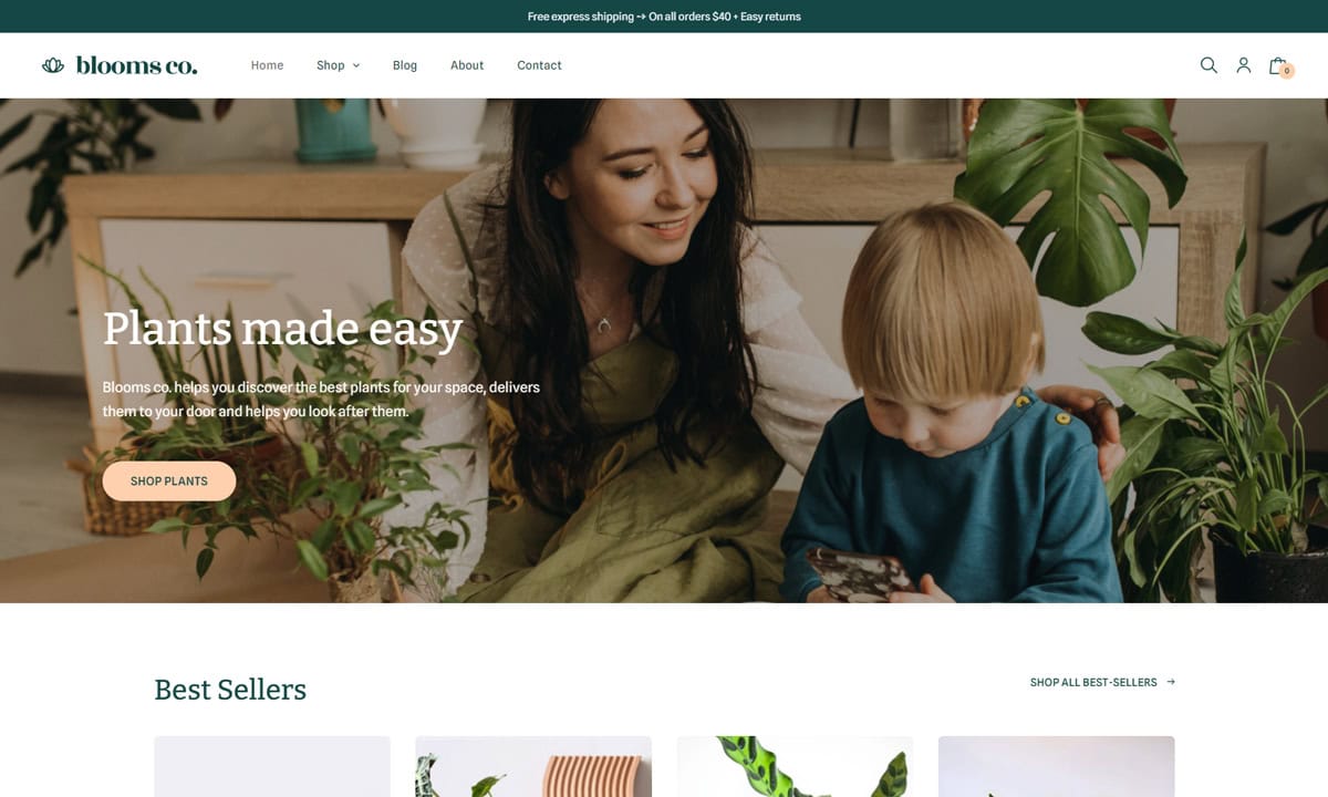 Blooms Flower Shop WooCommerce Themes