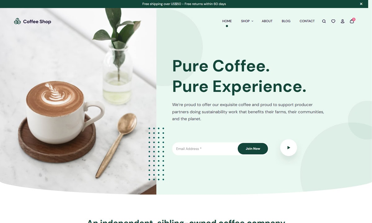 CoffeShop Food WooCommerce Themes