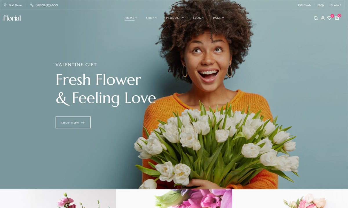 Florial Flower Shop WooCommerce Themes