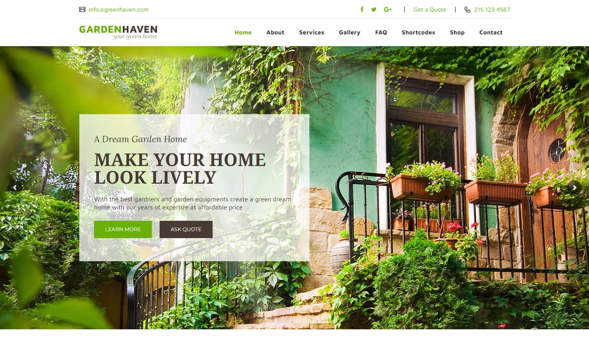 GardenHaven Flower Shop WooCommerce Themes