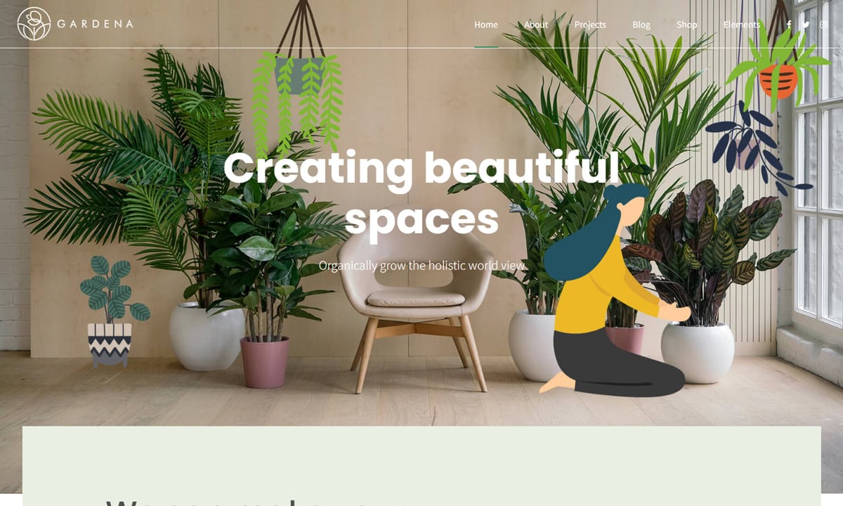 Gardena Flower Shop WooCommerce Themes