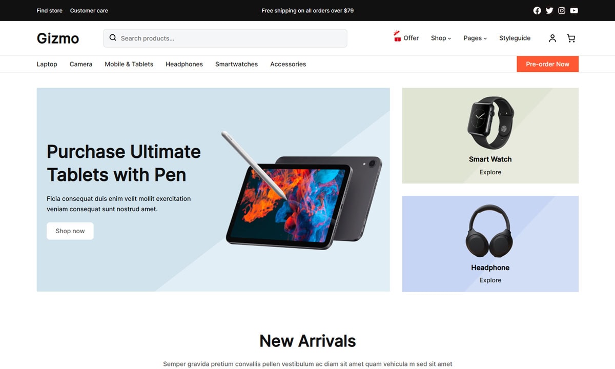 Gizmo Toy Store WooCommerce Themes