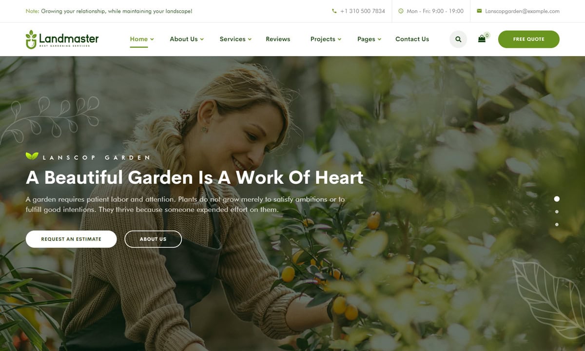 LandMaster Flower Shop WooCommerce Themes