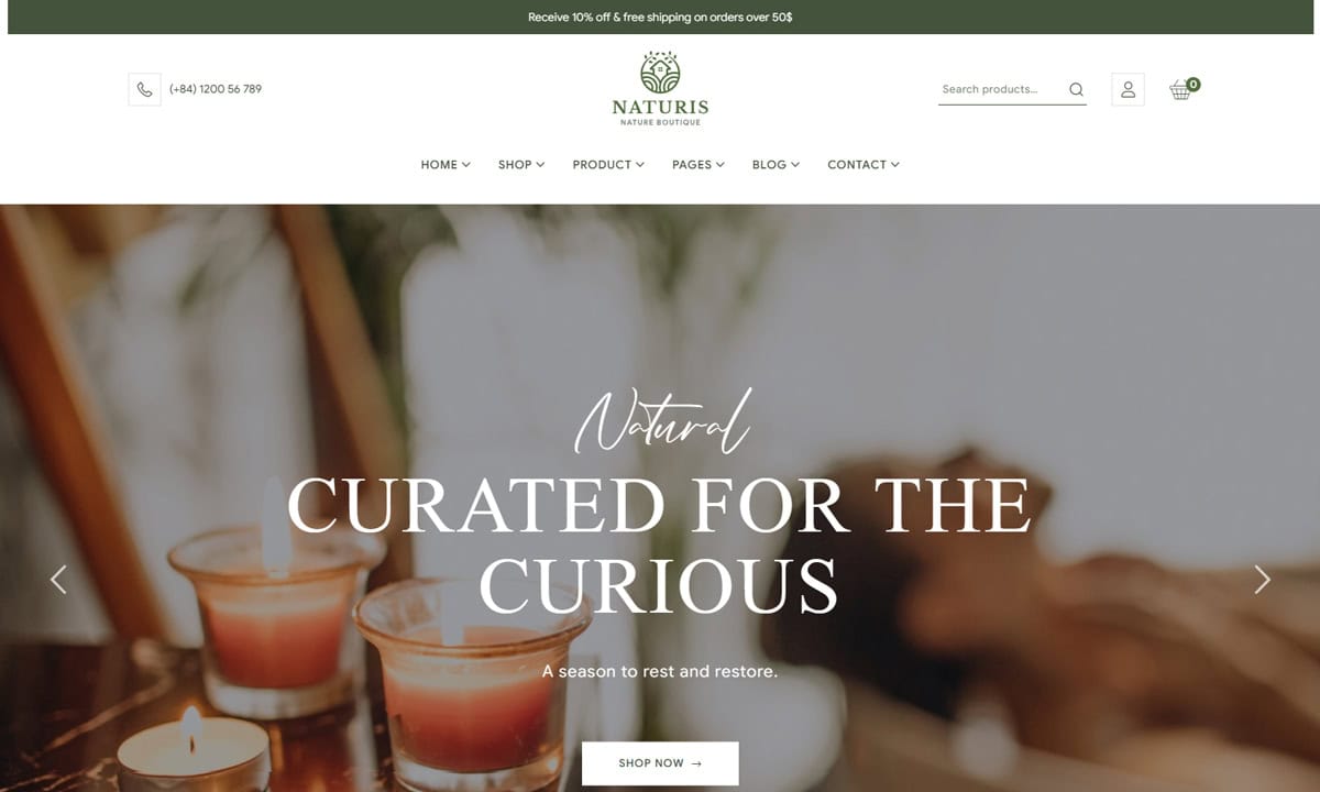 Naturis Flower Shop WooCommerce Themes