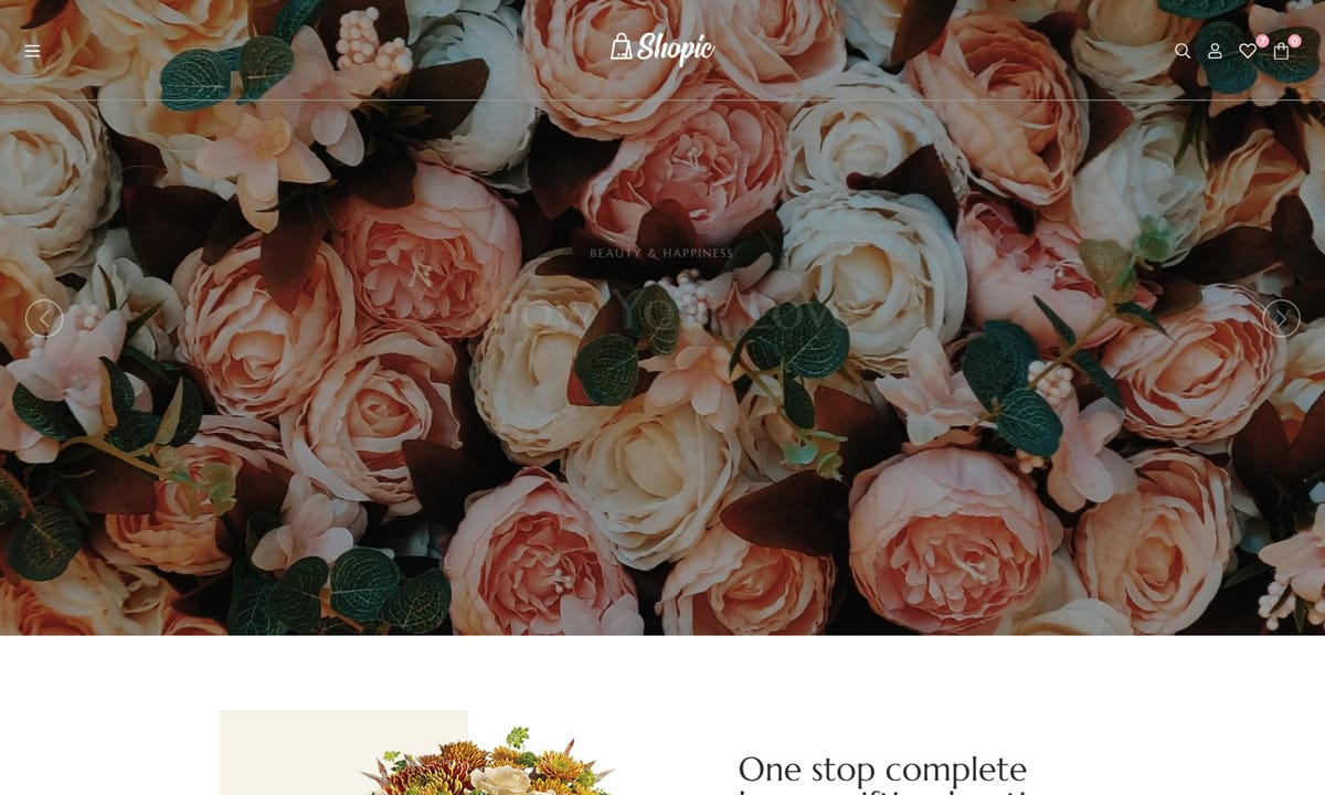 Shopic Flower Shop WooCommerce Themes