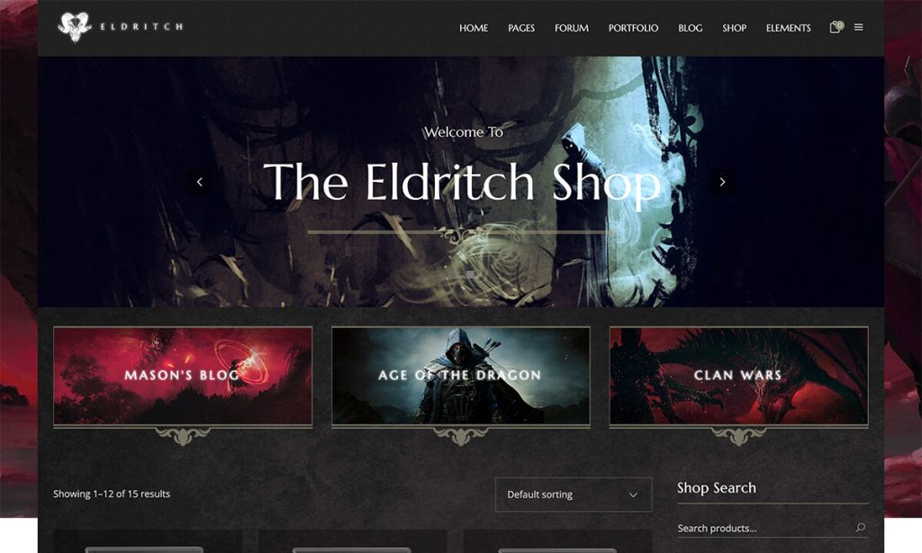 Eldritch Games WooCommerce Themes