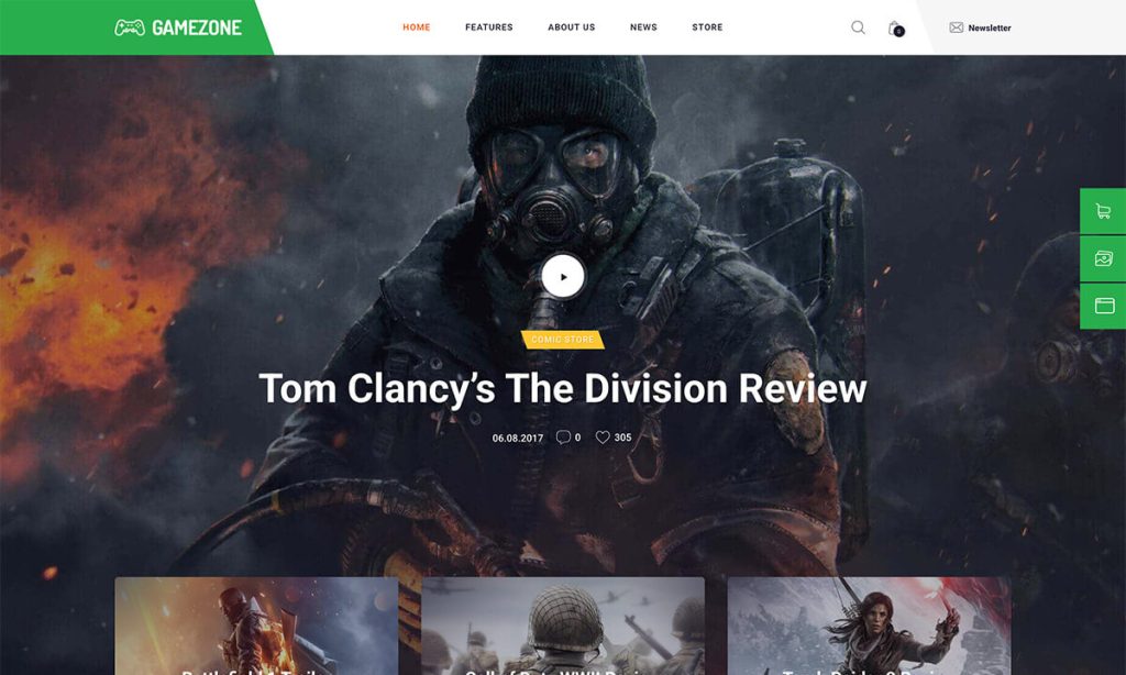 Gamezone Games WooCommerce Themes