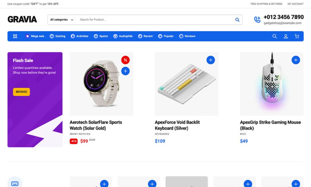 Gravia Games WooCommerce Themes