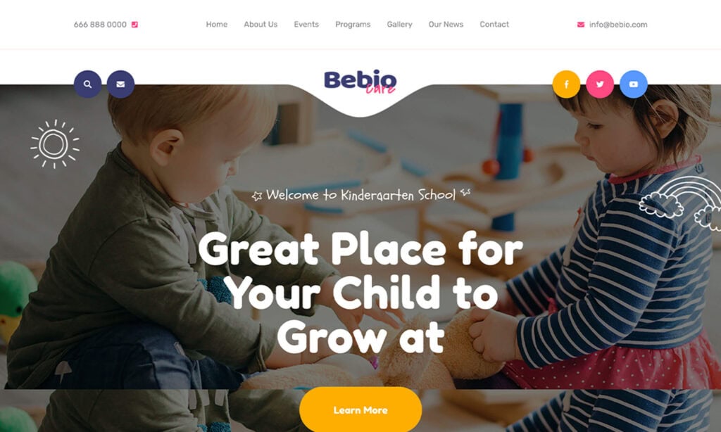 Bebio Kids & Kindergarten Themes