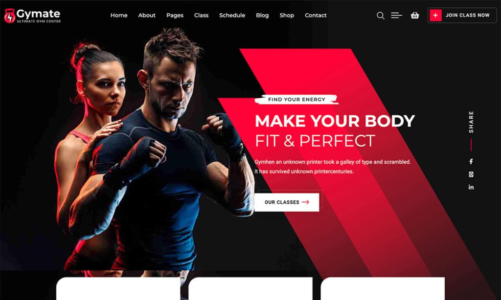Gymat Fitness Gym Themes