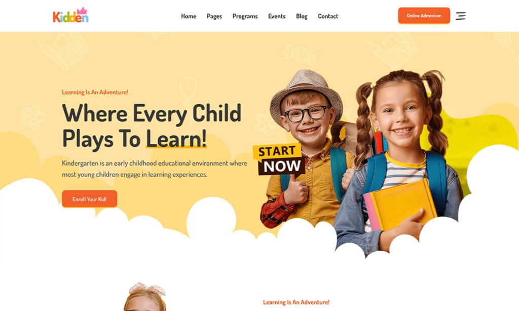 Kidden Kids & Kindergarten Themes