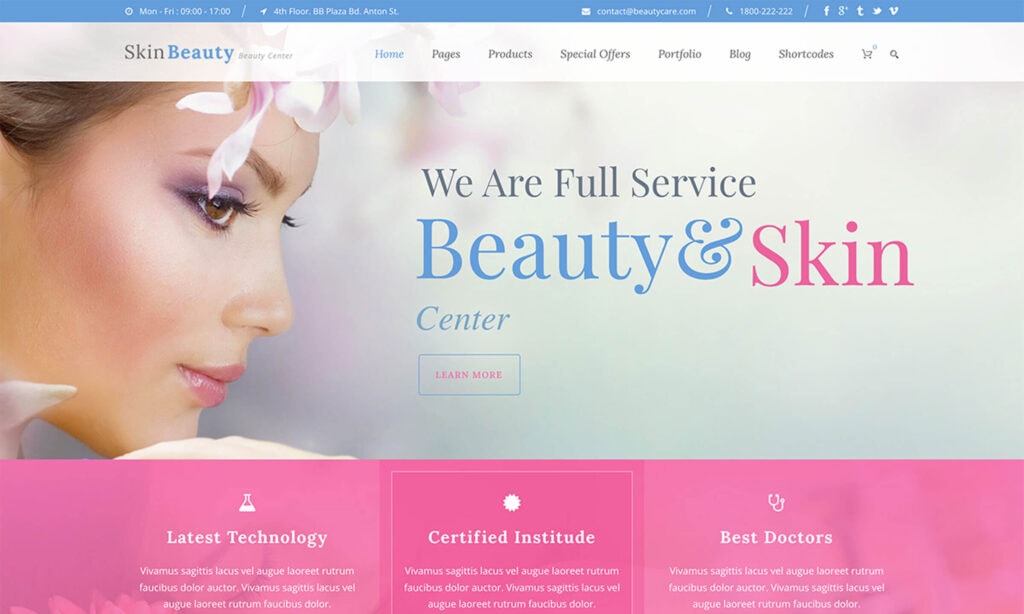 Skin Beauty Spa & Massage Themes