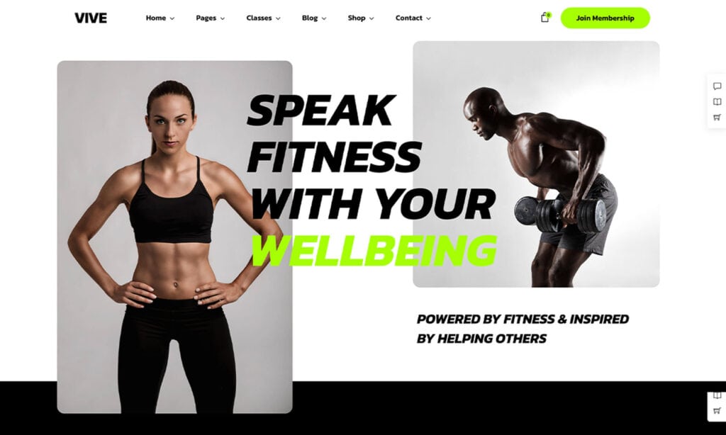 Vive Fitness Gym Themes
