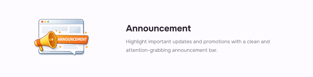 Announcement Bar