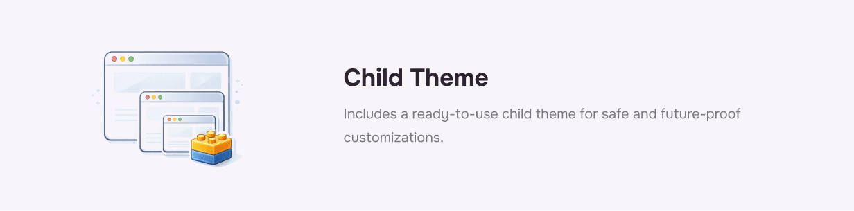 Child Theme Included