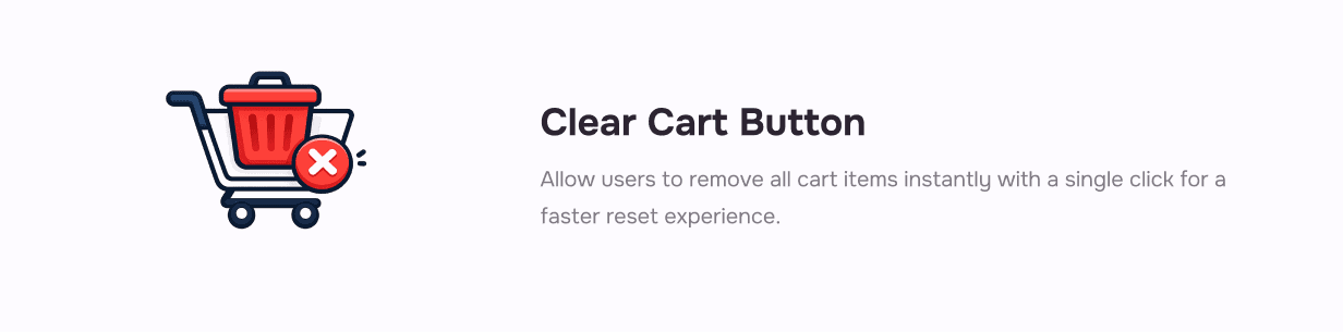 Clear Cart Button