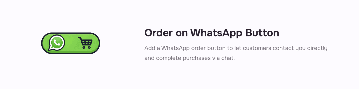 Order on WhatsApp Button