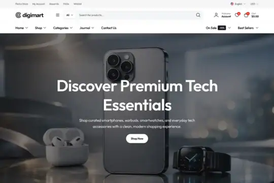 Digimart - Electronics Store WooCommerce WordPress Theme