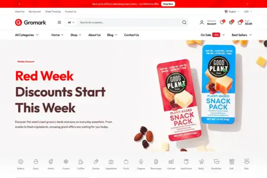 Gromark - Grocery Store & Food WooCommerce WordPress Theme