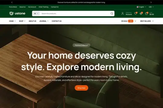 Ustone - Furniture WooCommerce WordPress Theme
